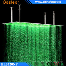 Beelee 20 &#39;&#39; Große gebürstet Rechteck Regenfall Wasserfall LED Dusche